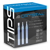 Crystal Long Tips - Flat - Box of 50