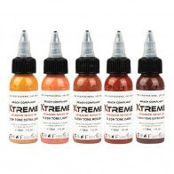 Xtreme Ink - Flesh Tone Colour Set - 5 x 30 ml / 1 oz