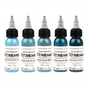 Xtreme Ink - Opaque Blue Colour Set - 5 x 30 ml / 1 oz