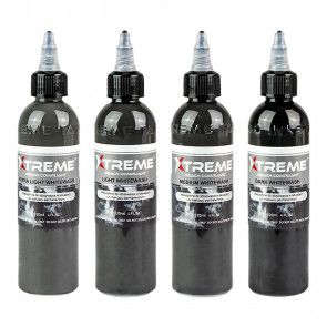 Xtreme Ink - Whitewash Set - 4 x 120 ml / 4 oz